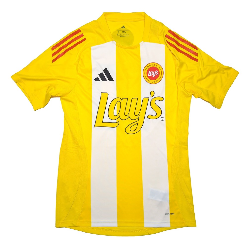 ADIDAS Frito Lay Lay's Messi Soccer Jersey Mens Small Yellow World Cup FIFA